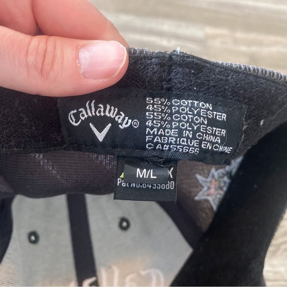 Callaway Golf Hat X Hot Odyssey Hex Gray Tour Hat Cap Fitted Size Med/Large - Picture 5 of 8